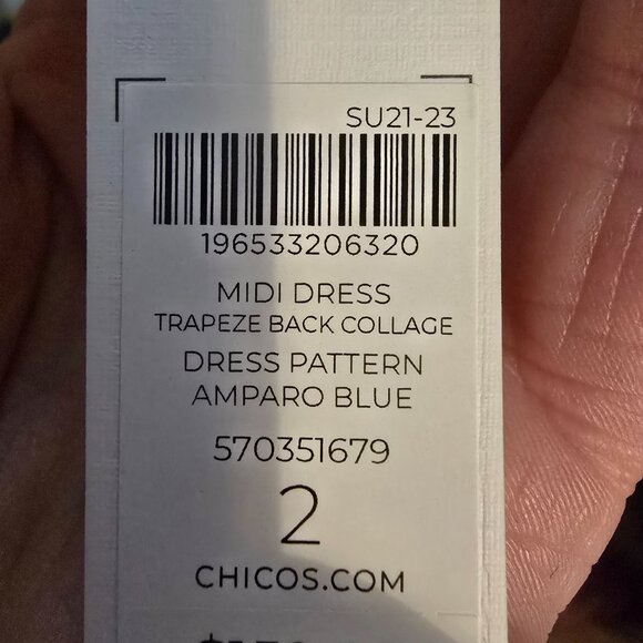 Chico Tie-Back Collage Print Trapeze Dress - Picture 4 of 4